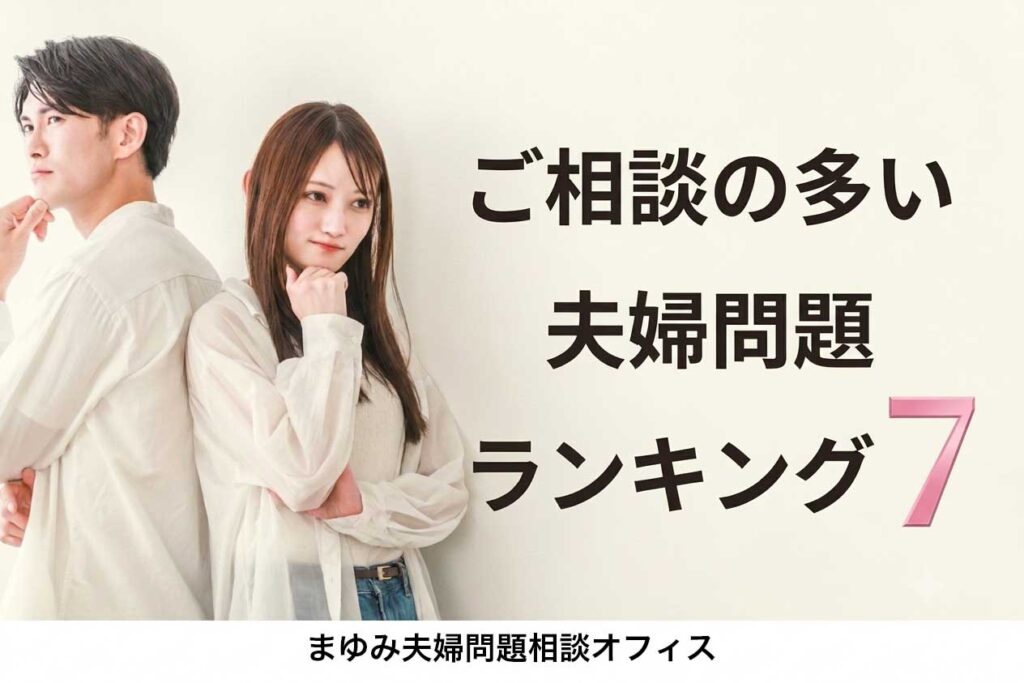 ご相談の多い夫婦問題ランキング７